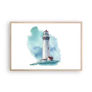 Plakát v rámu světlý dub - Něžná sestra blankytu - 91x61 cm