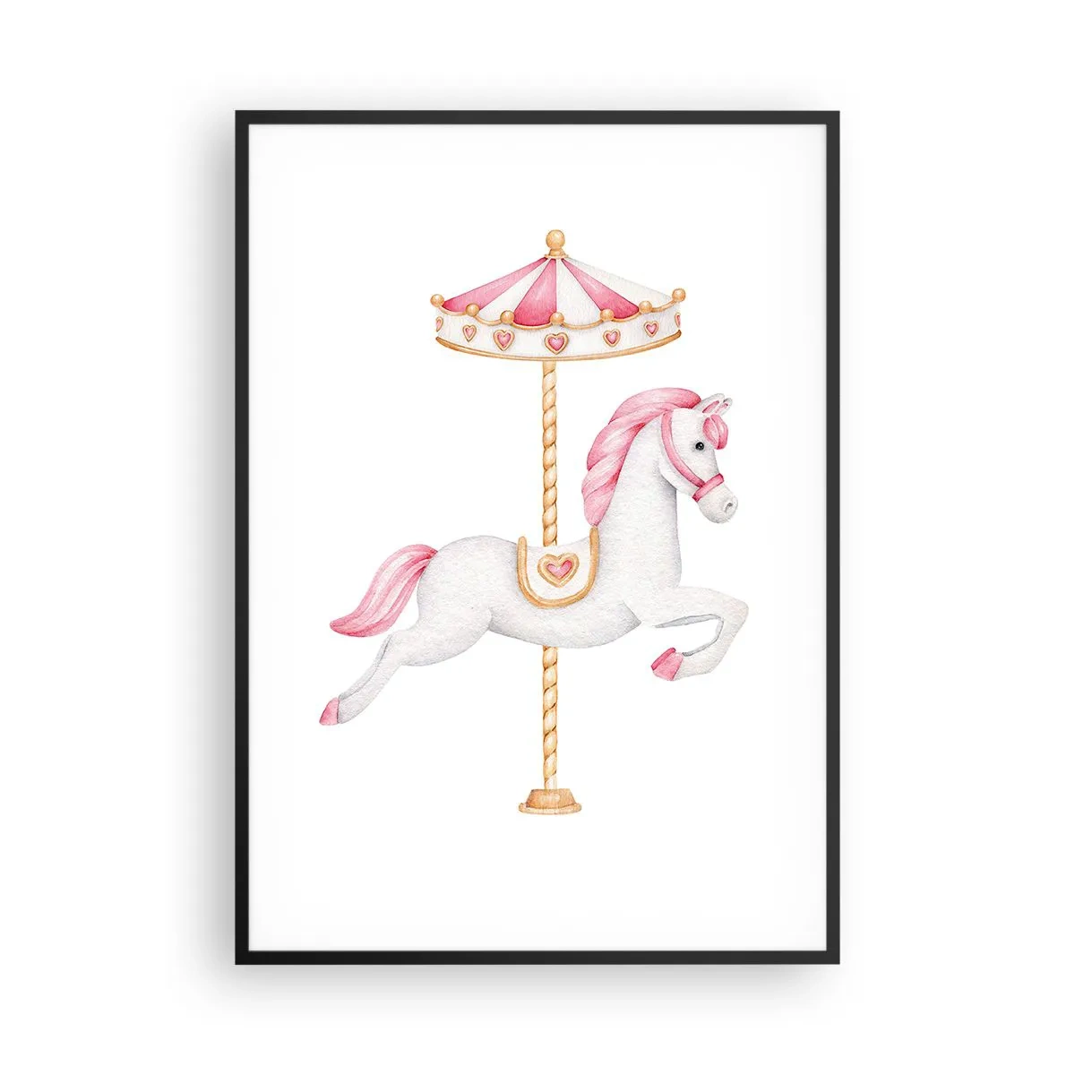 Plakát v černém rámu - Vyrazil z kopýtka - 70x100 cm