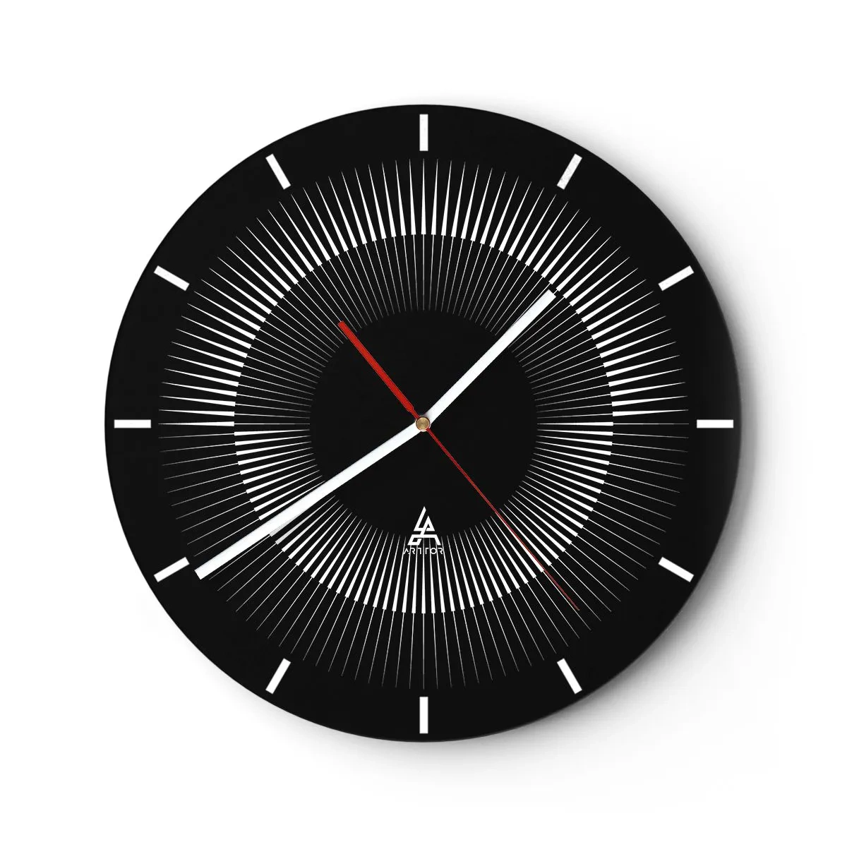 Nástěnné hodiny - Černé slunce - 40x40 cm