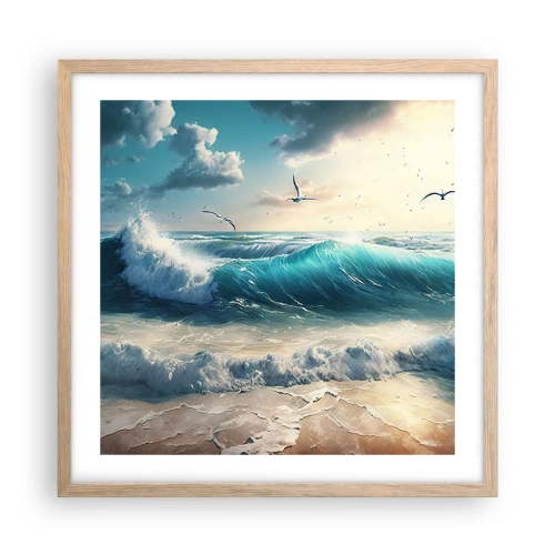 Plakát v rámu světlý dub - Šustění jen pro tebe - 50x50 cm