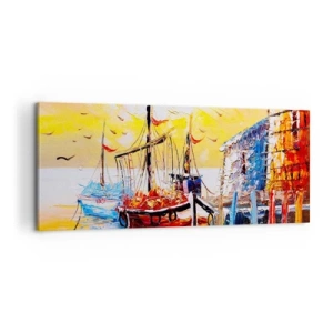 Obraz na plátně - Šťastný návrat - 100x40 cm