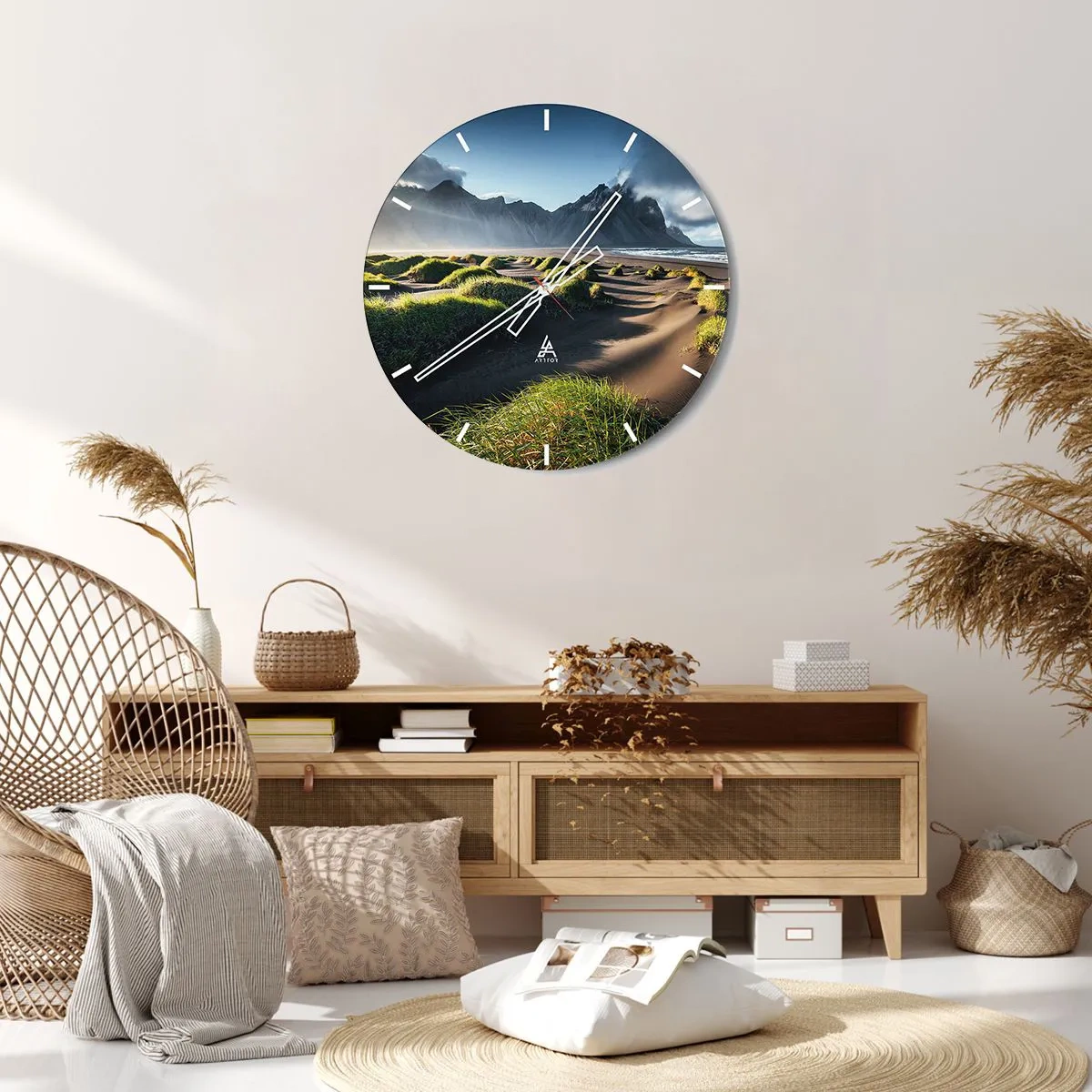 Nástěnné hodiny - Harmonie živlů - 40x40 cm