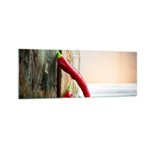 Obraz na skle - Red hot chili peppers - 140x50 cm