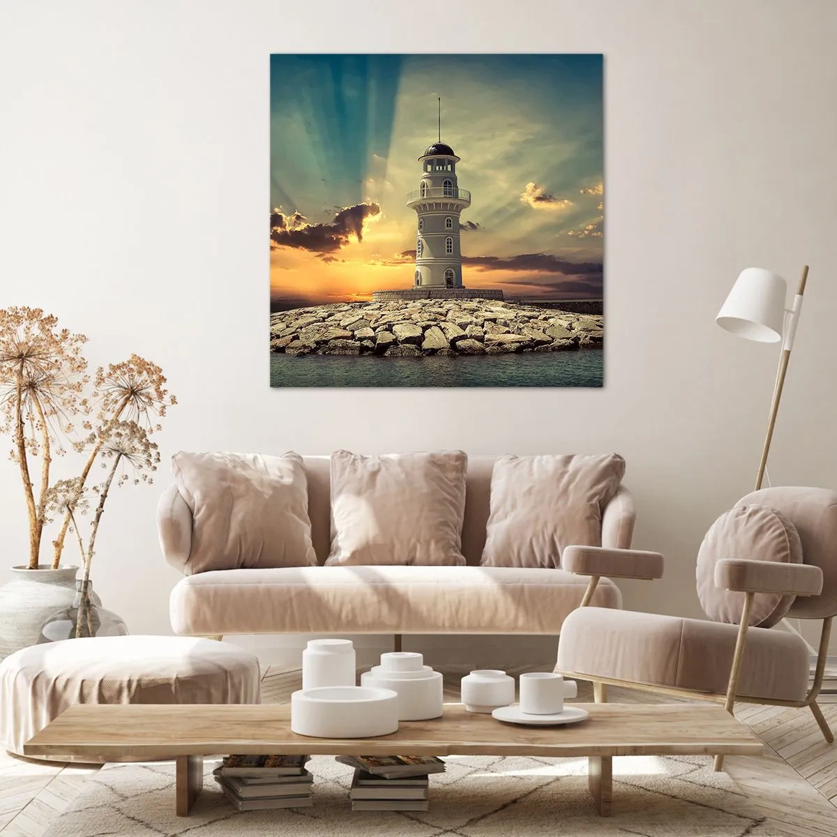 Obraz na plátně - Světlo - Dobro - Krása - 60x60 cm