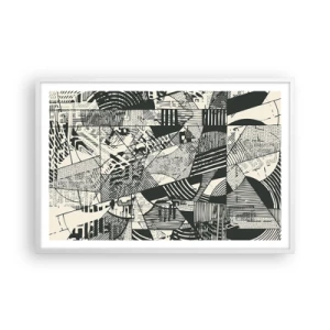 Plakát v bílém rámu - Dynamika současnosti - 91x61 cm