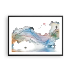 Plakát v černém rámu - Ke křišťálovým horám - 70x50 cm