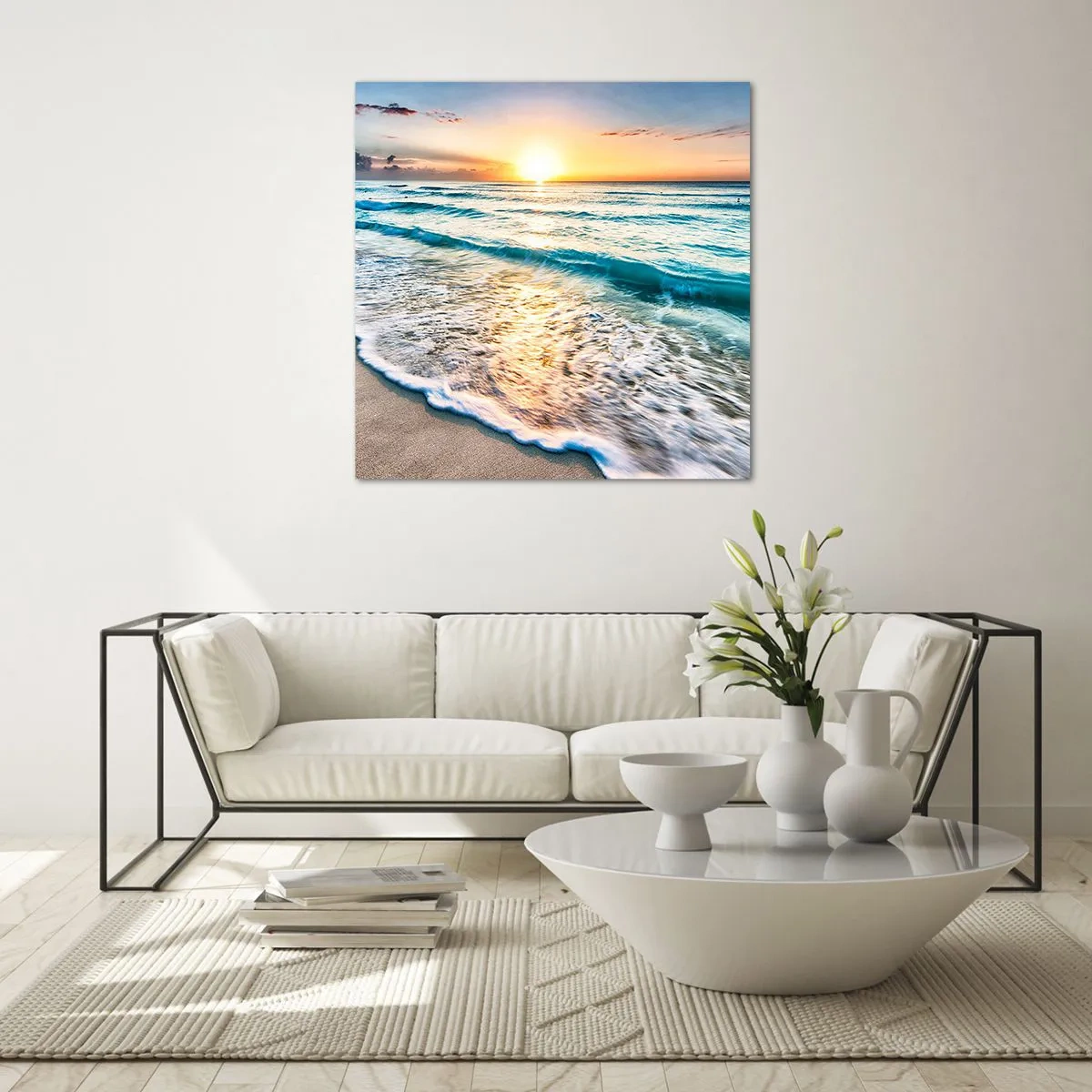 Obraz na skle - Výhled, který stojí za to - 70x70 cm