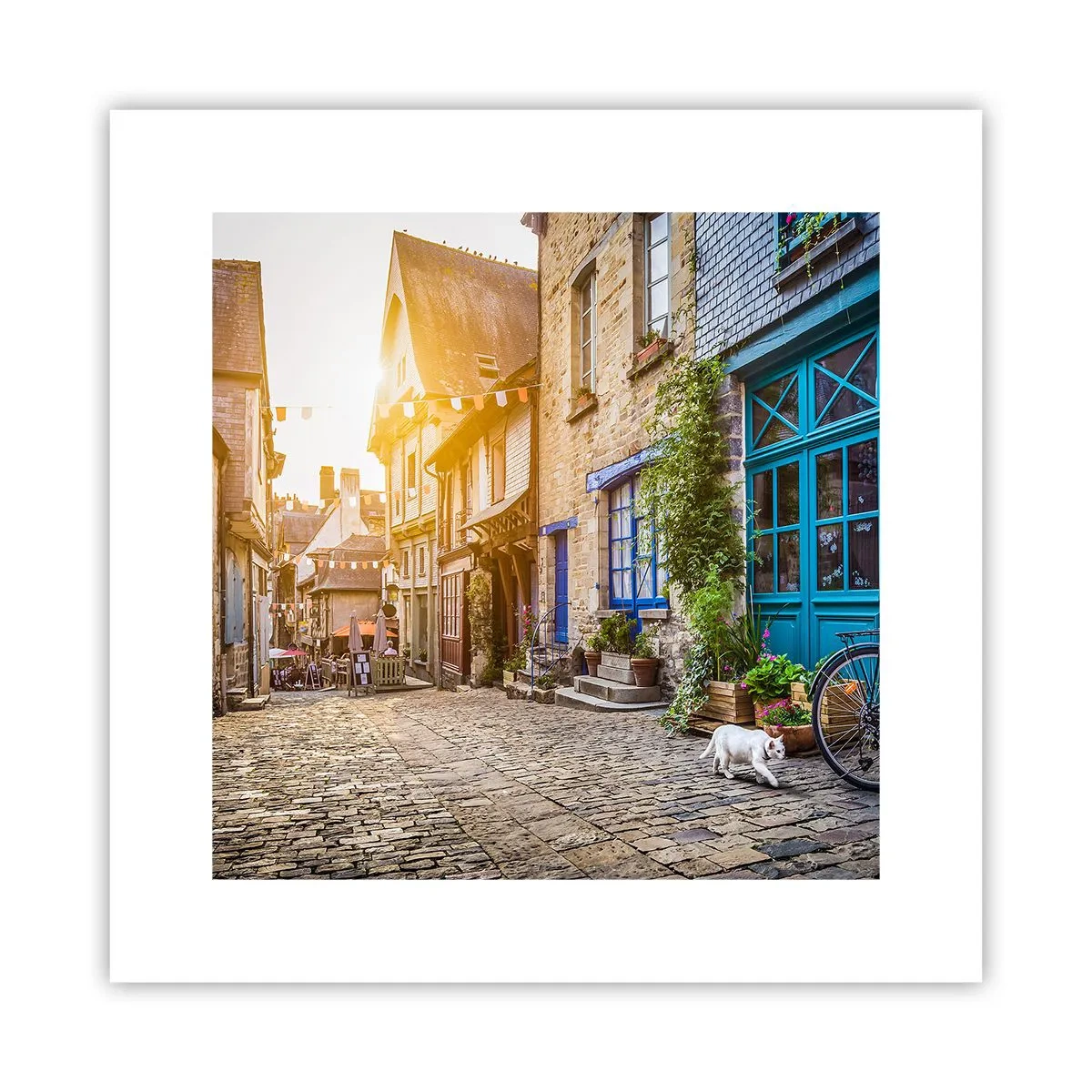 Plakát - Bílý duch městečka - 30x30 cm