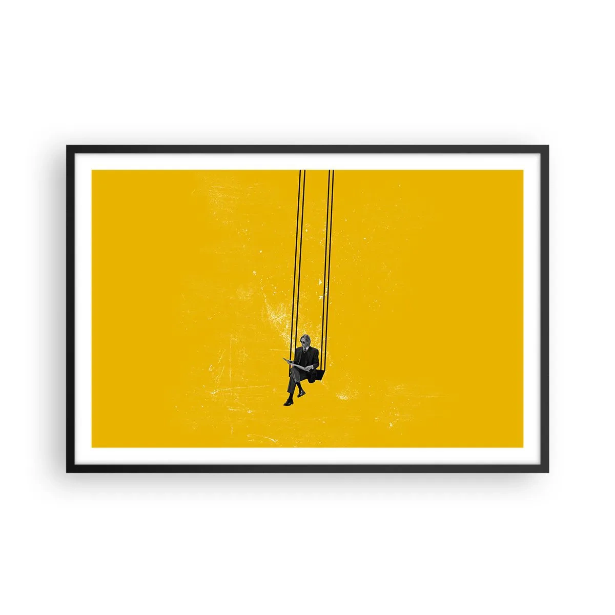 Plakát v černém rámu - Den jako každý jiný - 91x61 cm