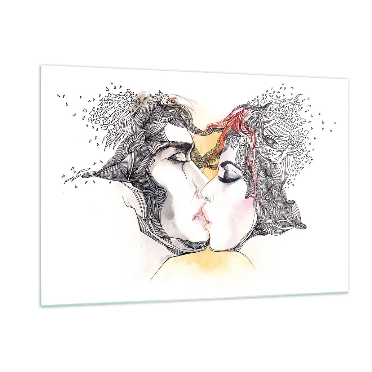 Obraz na skle - Svět neexistuje - 120x80 cm