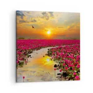 Obraz na plátně - Tajemný život jezera - 50x50 cm