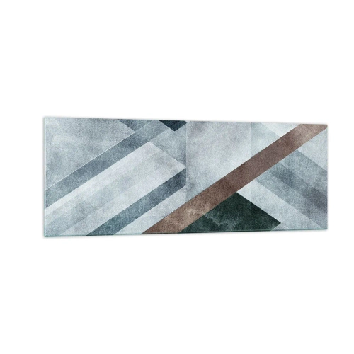 Obraz na skle - Sofistikovaná elegance geometrie - 140x50 cm