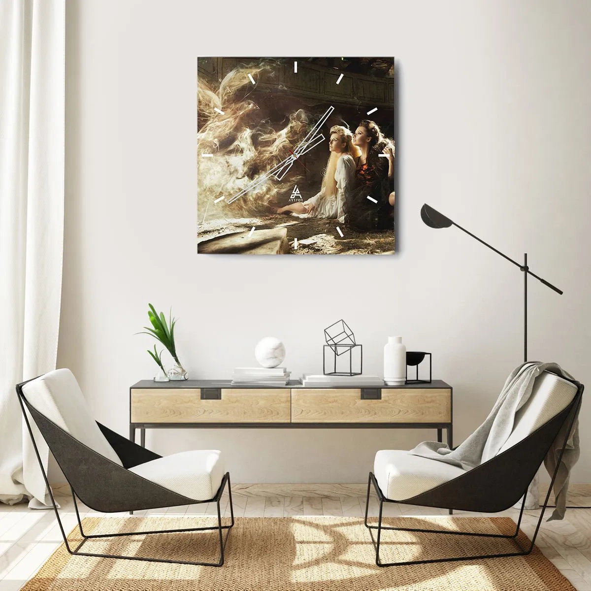 Nástěnné hodiny - A byla poezie - 40x40 cm