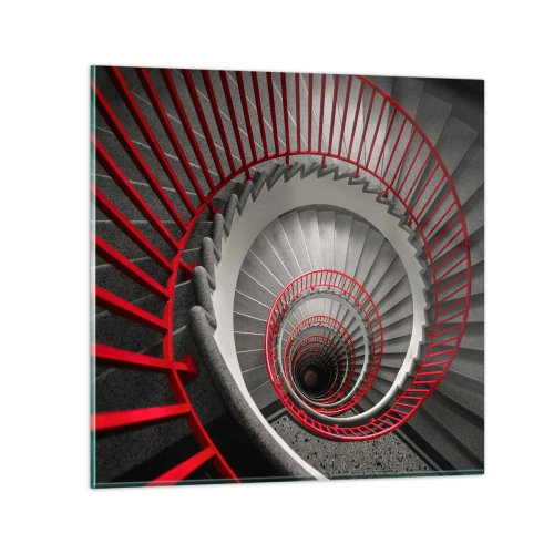 Obraz na skle - Architektonické hry - 30x30 cm