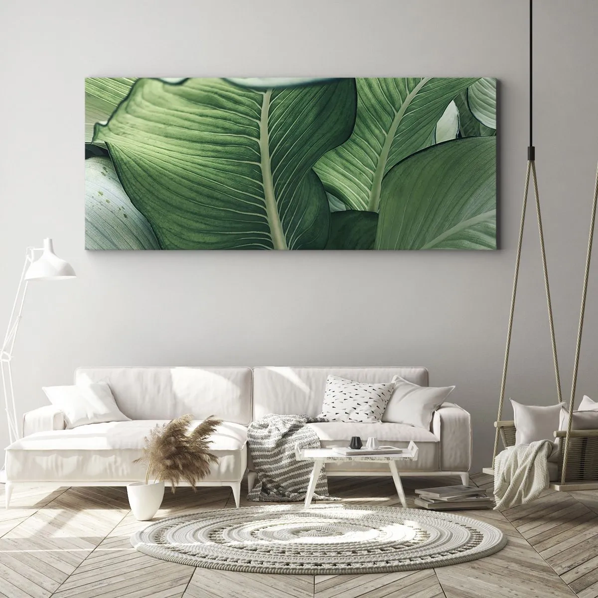 Obraz na plátně - Intenzivně zelený život - 100x40 cm