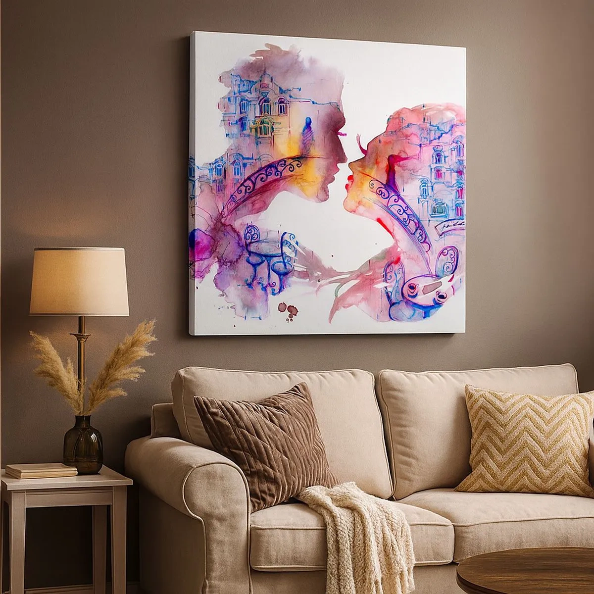 Obraz na plátně - Tajemný most vzdychání - 30x30 cm