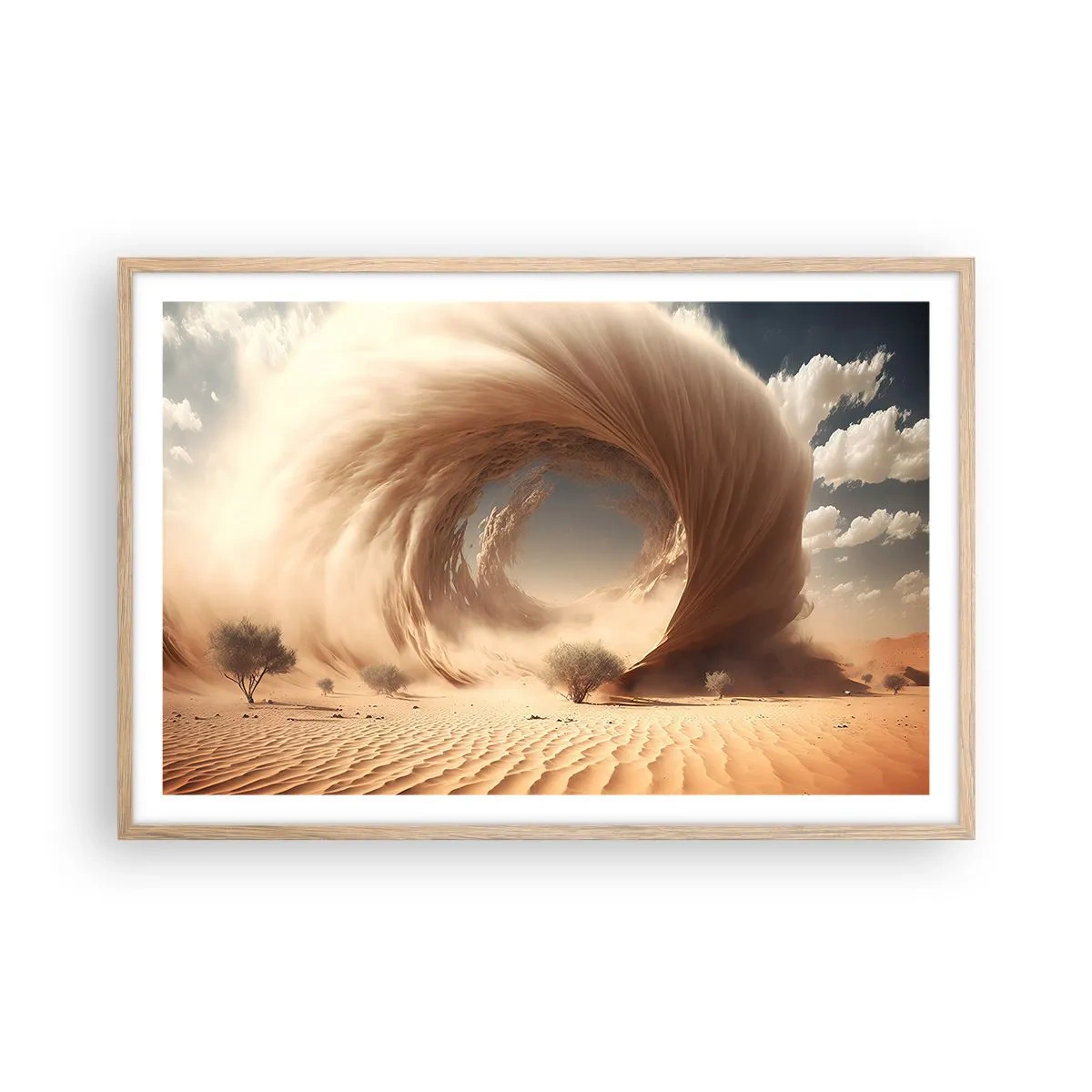 Plakát v rámu světlý dub - Otevřený portál - 91x61 cm