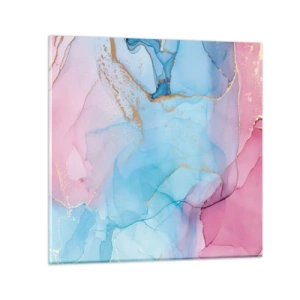 Obraz na skle - Setkávání a prolínání - 70x70 cm