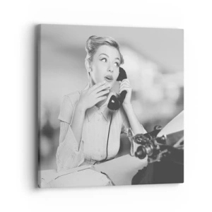 Obraz na plátně - Halo, tady jsou 50. léta. - 40x40 cm