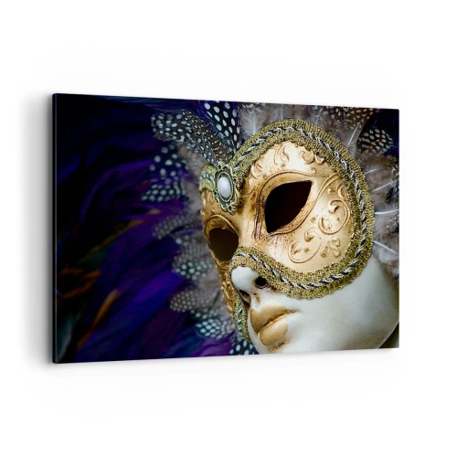 Obraz na plátně - Benátský portrét ve zlatě - 100x70 cm