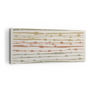 Obraz na plátně - Hudební záznam barev - 100x40 cm