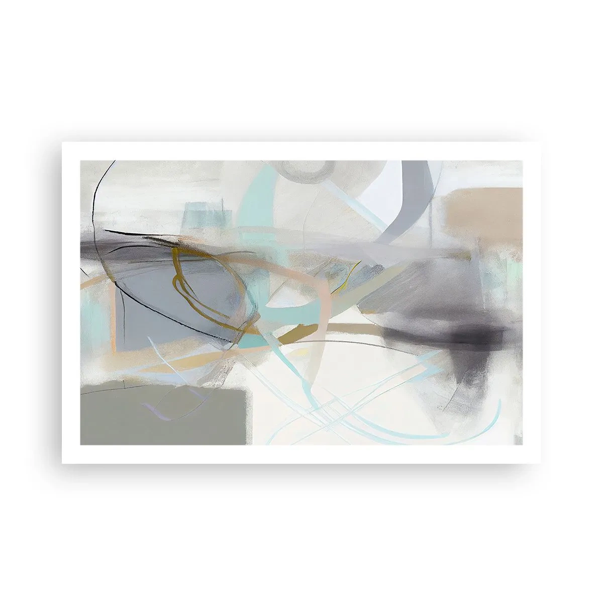 Plakát - Mlhavá abstrakce - 91x61 cm