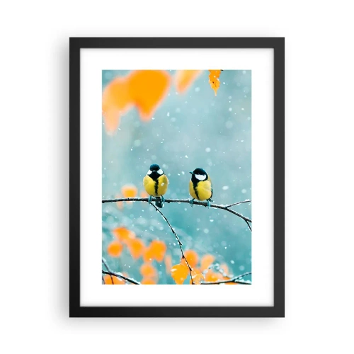 Plakát v černém rámu - Ptačí drby - 30x40 cm