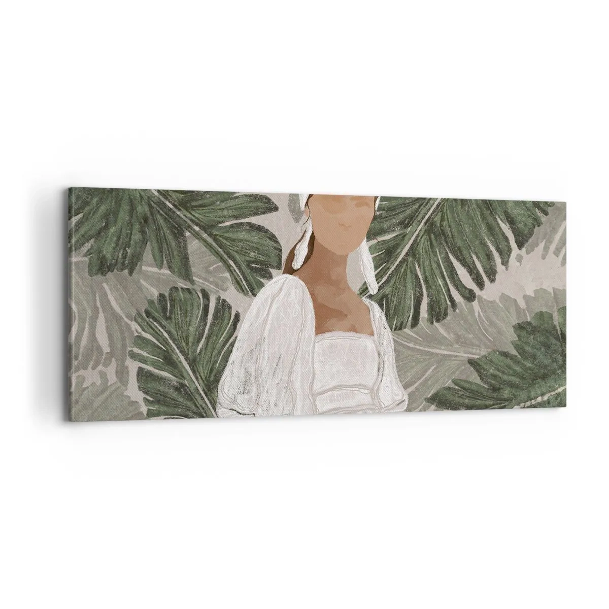 Obraz na plátně - Exotický portrét - 100x40 cm