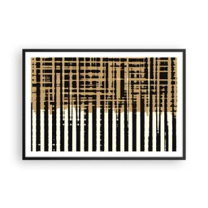 Plakát v černém rámu - Architektonická abstrakce - 91x61 cm