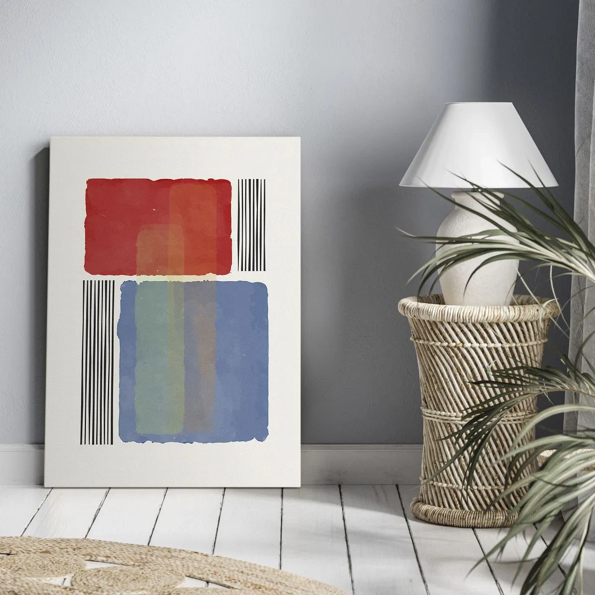 Obraz na plátně - Duch a písmeno geometrie - 55x100 cm