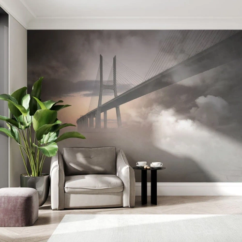 Fototapeta na míru Premium Sand - U řeky, která není - Krajina, Most, Architektura