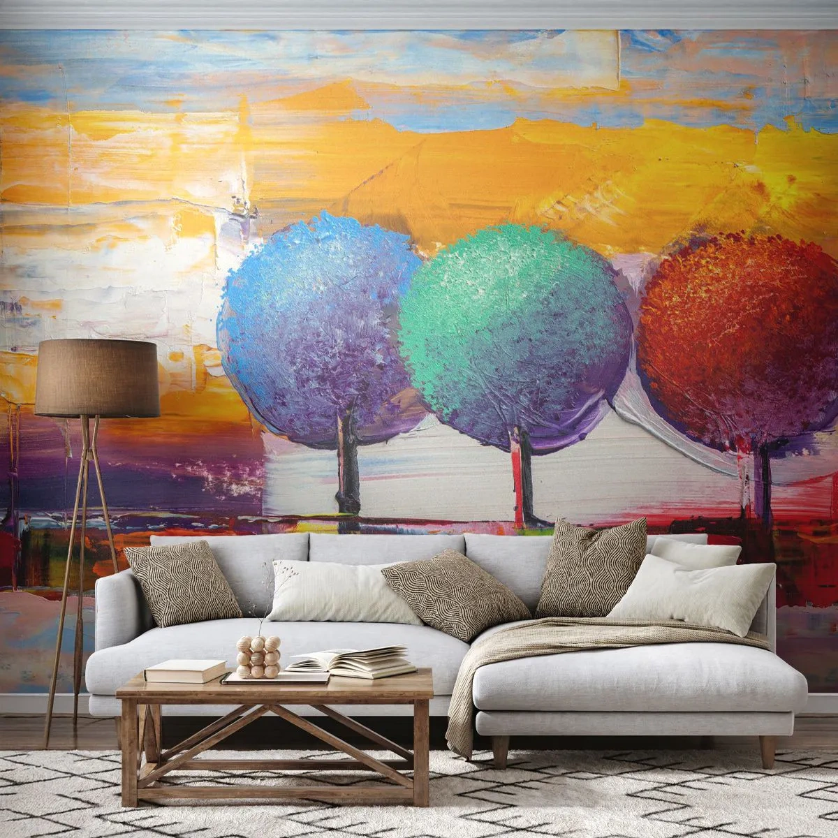 Fototapeta Standard Eco - Do třetice všeho dobrého - Krajina, Stromy, Kus - 250x175 cm