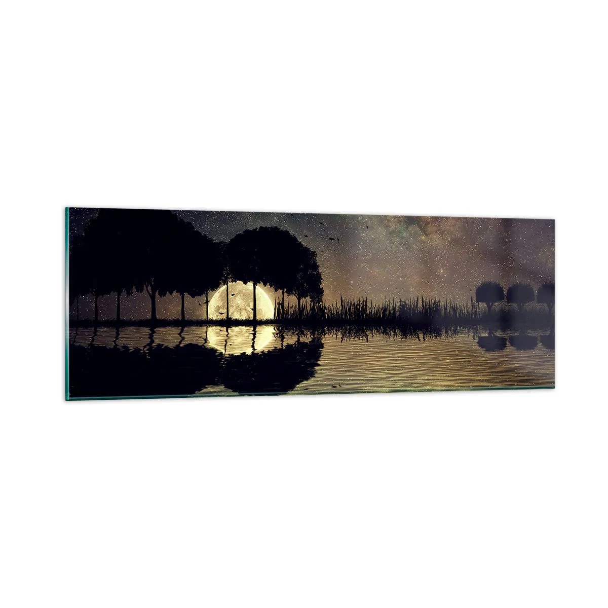 Obraz na skle - Noc na konci světa - 90x30 cm