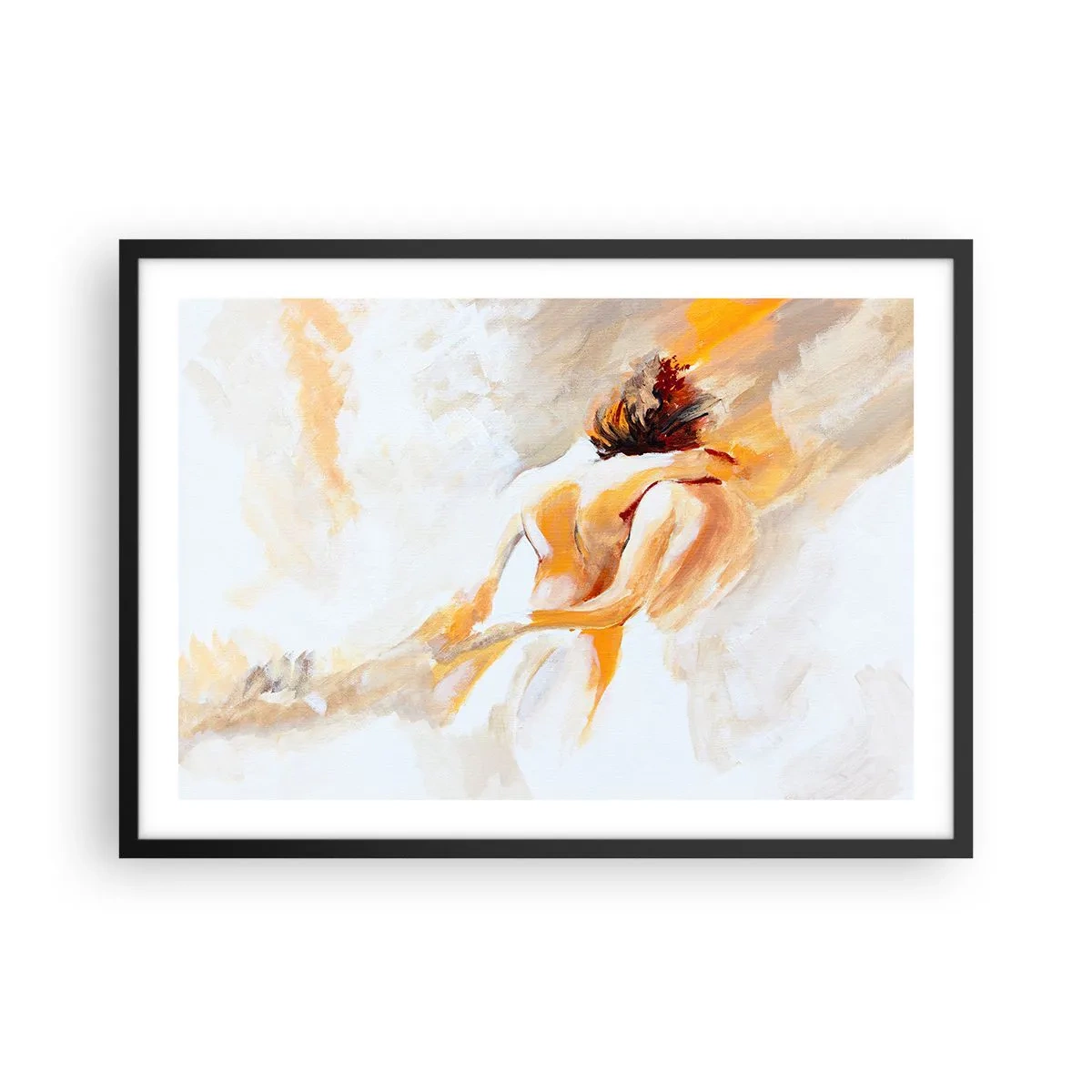 Plakát v černém rámu - Blízkost v nebi - 70x50 cm