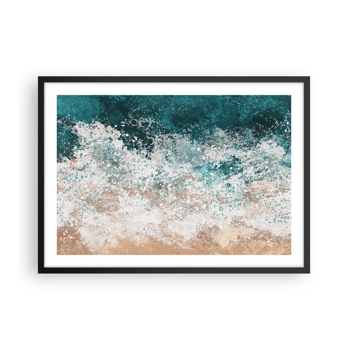 Plakát v černém rámu - Mořské příběhy - 70x50 cm
