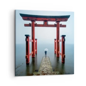 Obraz na plátně - Japonské zamyšlení - 60x60 cm