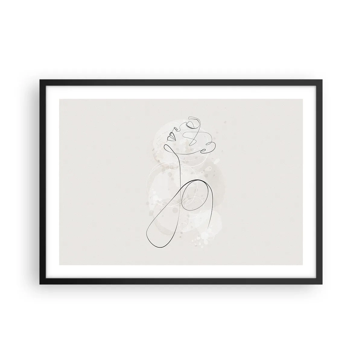 Plakát v černém rámu - Spirála krásy - 70x50 cm