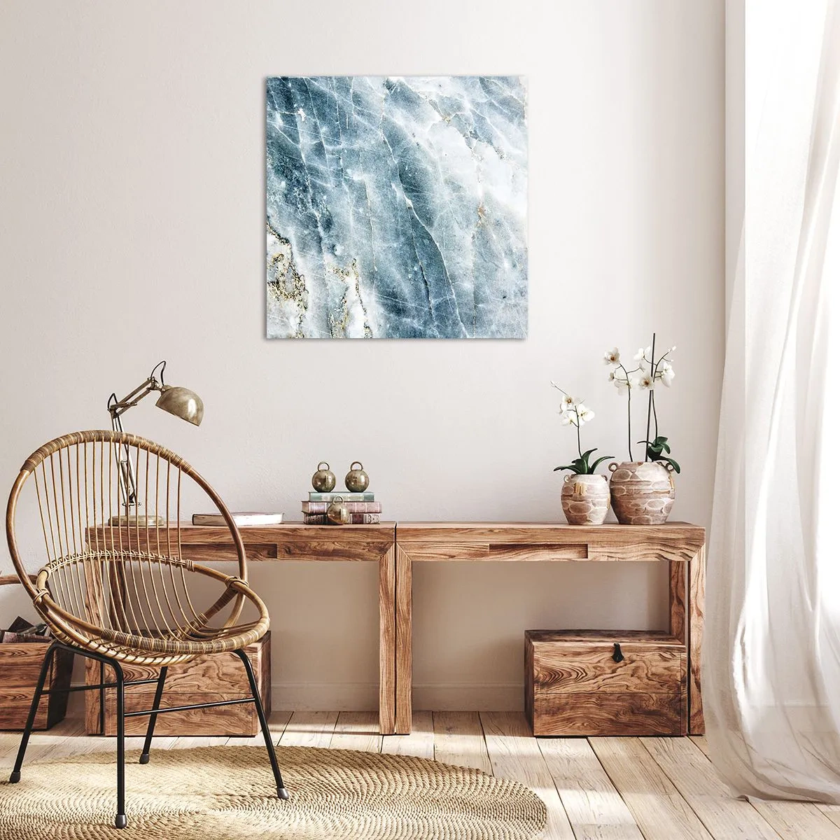 Obraz na plátně - Ledový svět - 60x60 cm