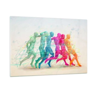 Obraz na skle - Harmonie pohybu - 120x80 cm