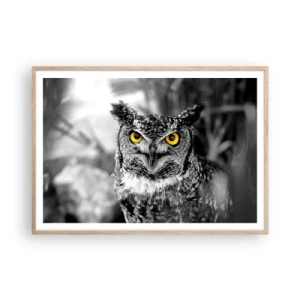 Plakát v rámu světlý dub - Nic se neschová - 100x70 cm