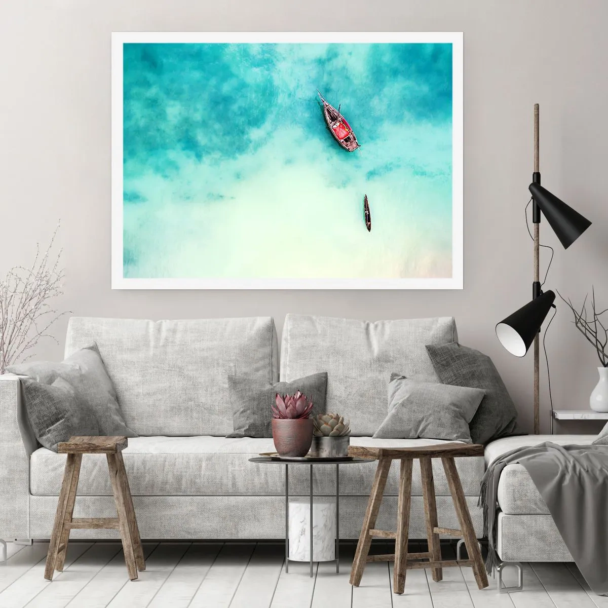 Plakát - Protože na plážích Zanzibaru, když je přebytek vody… - 91x61 cm