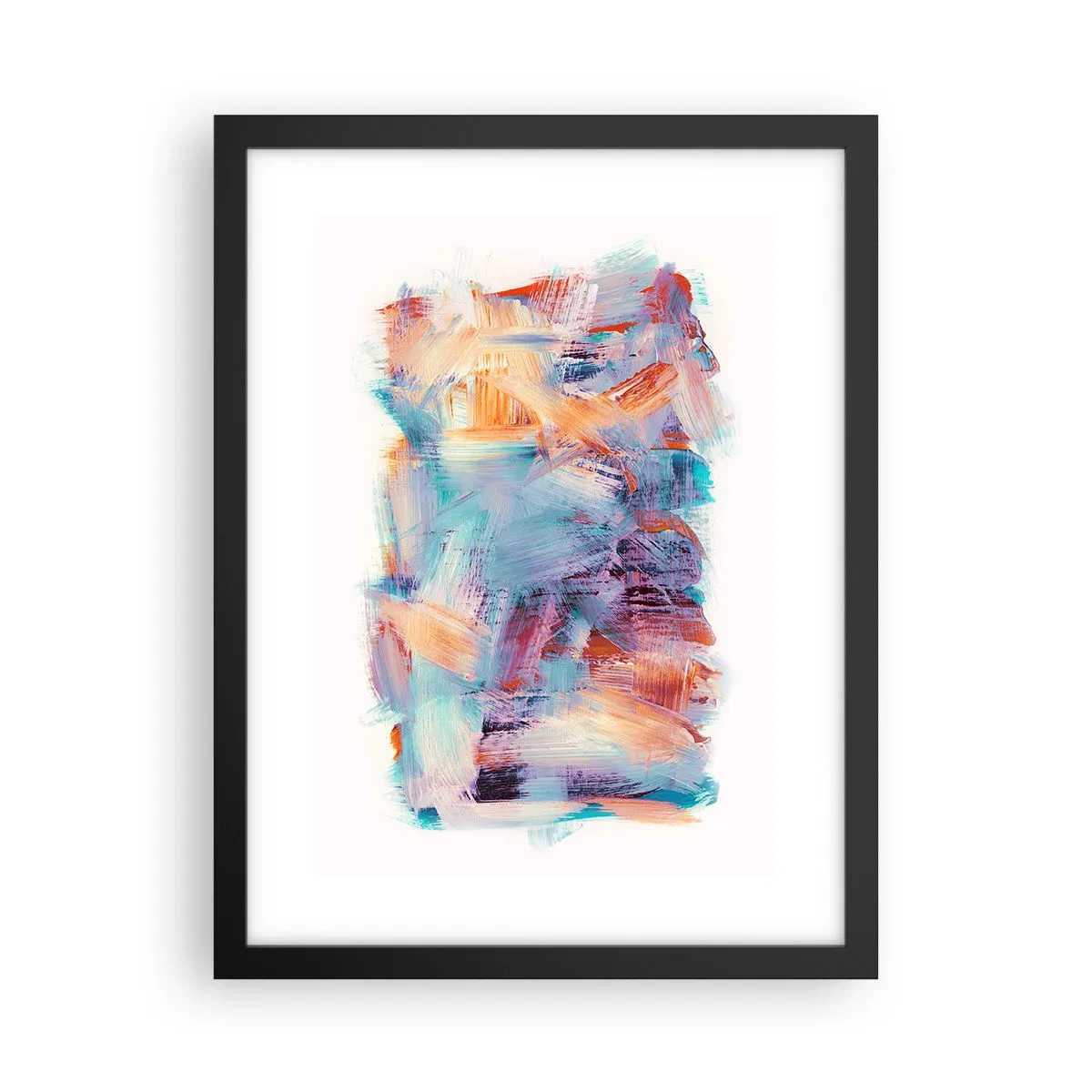 Plakát v černém rámu - Barevný nepořádek - 30x40 cm