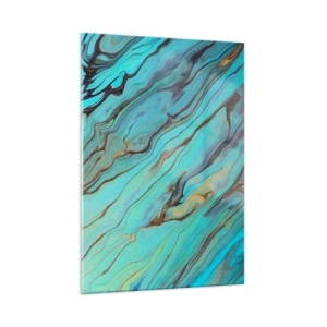 Obraz na skle - Tyrkysový příliv - 50x70 cm