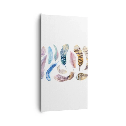 Obraz na plátně - Lehké, strakaté a vícebarevné - 65x120 cm