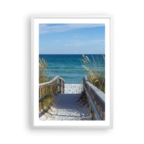 Plakát v bílém rámu - Na slunci, ve větru - 50x70 cm