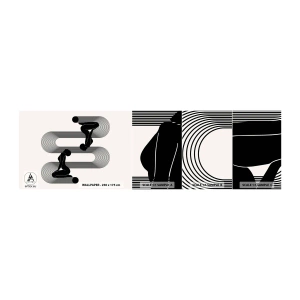 Vzor Fototapety Samolepicí Deluxe Sticker - Smyslná symetrie - Ženy, Čáry, Rozjímání - 100x30 cm