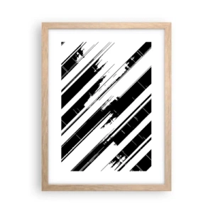 Plakát v rámu světlý dub - Intenzivní a dynamická kompozice - 30x40 cm