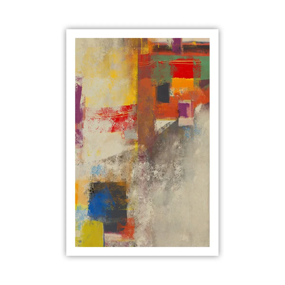 Plakát - Geometrie barev - 61x91 cm