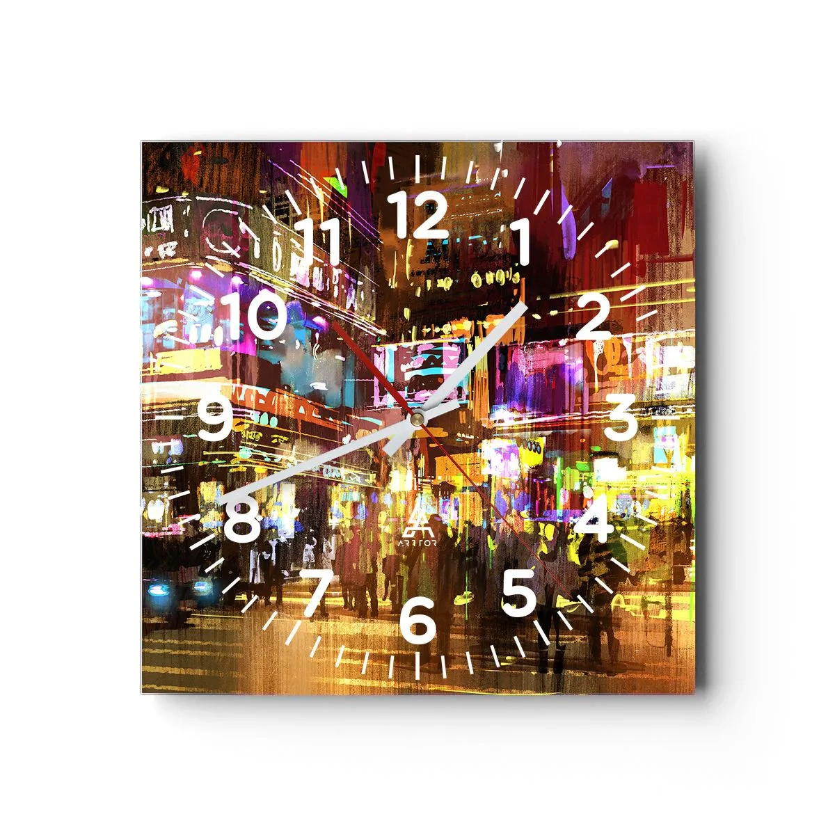 Nástěnné hodiny - V moři světla - 30x30 cm