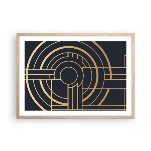 Plakát v rámu světlý dub - Obraty události - 70x50 cm